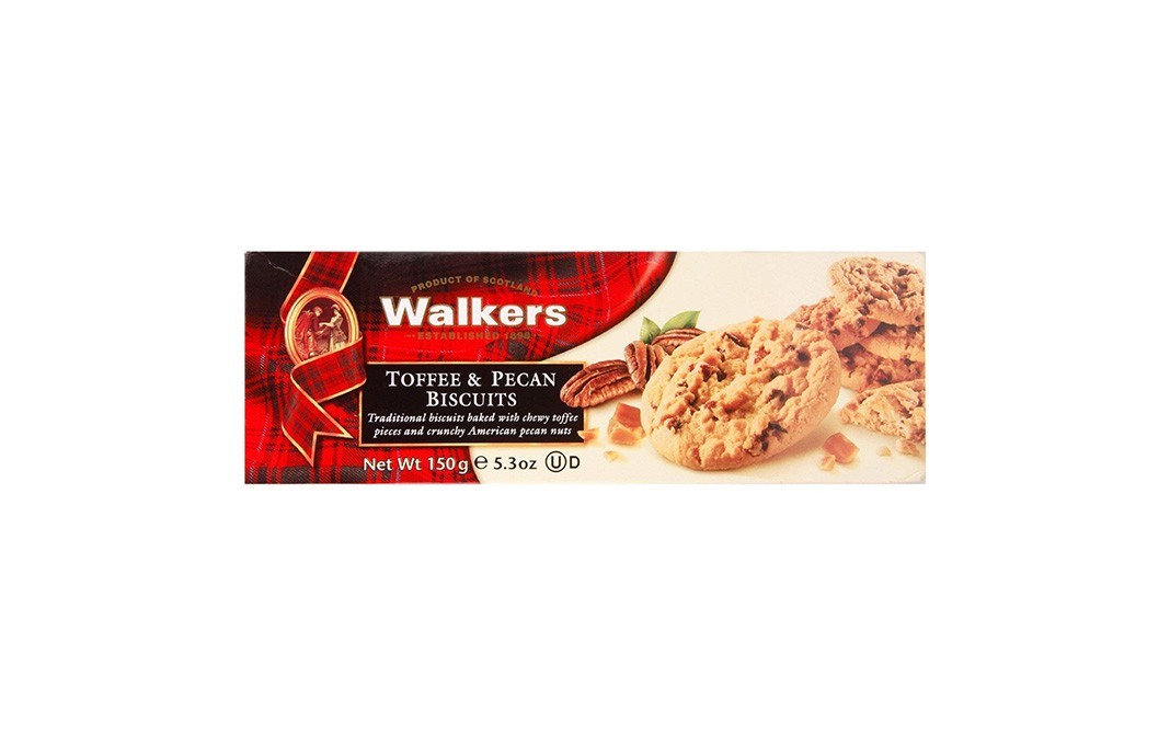 Walker's Toffee & Pecan Biscuits    Box  150 grams
